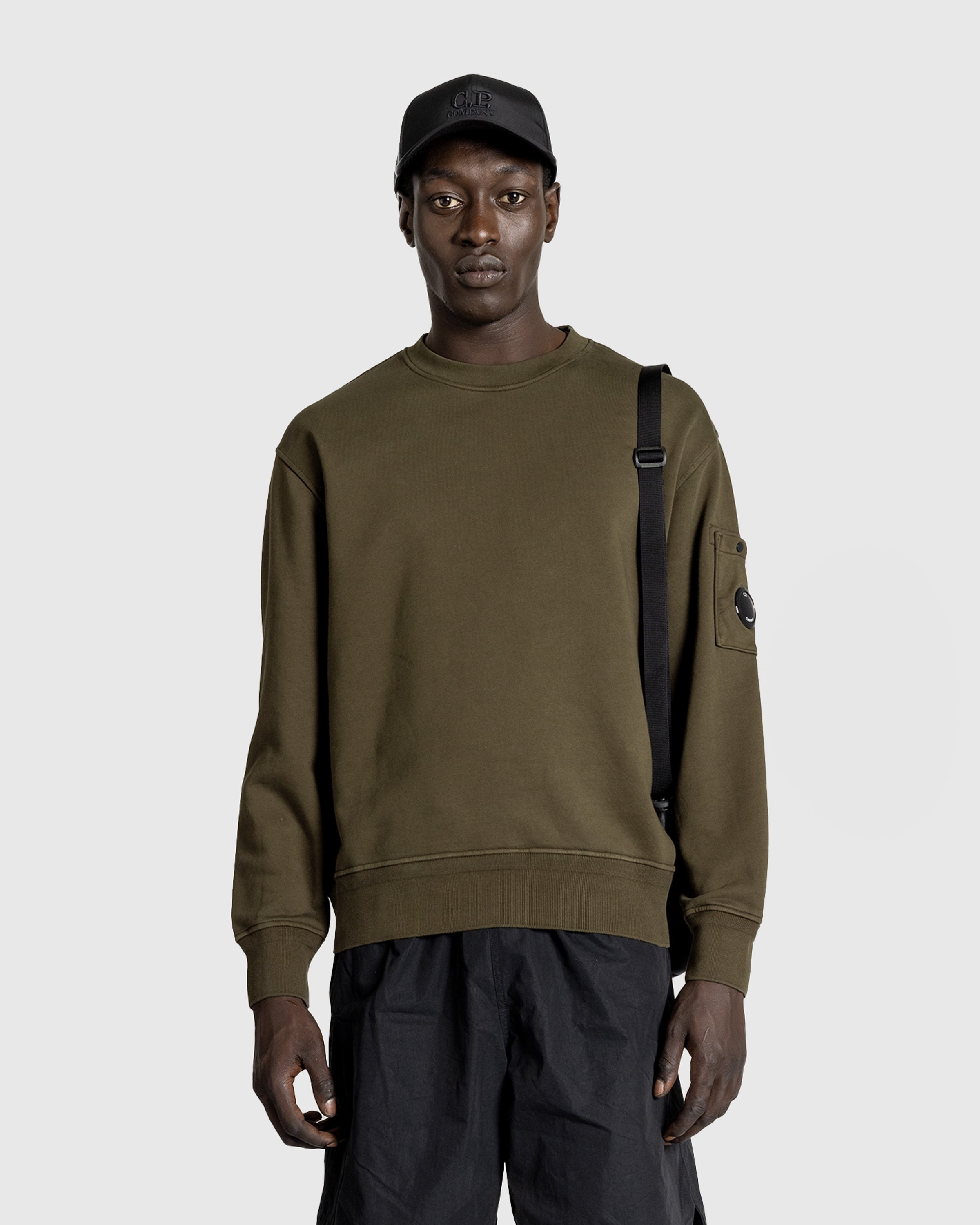C.P. Company Fleece Sweatshirt Ivy Green Highsnobiety Shop